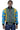African Bomber Jacket - Blue Yellow Geometric Prints. - Africas Closet