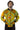 African Bomber Jacket -Lime Green/Gold Geometric Print - Africas Closet