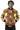 African Bomber Jacket - Red/Yellow Concentric Print - Africas Closet