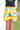 African Print/Kitenge Beach Shorts-Double Sided Shorts Circles Yellow ,Green and Orange Print - Africas Closet