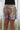 African Print/Kitenge Beach Shorts-Red/Blue/Gold Double Sided Shorts Geometric Flowers - Africas Closet