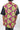 African Print Mens Shirt - Pink/Yellow/Black GeometricPrint - Africas Closet