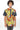 African Print Mens Shirt-Yellow and Orange Waves Print - Africas Closet