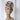 Tribal Print Cotton Headwrap - White/Maroon