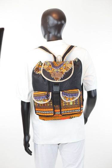 African Print Back Pack-Dashiki Print - Africas Closet