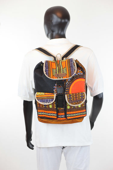 African Print Back Pack-Dashiki Print - Africas Closet
