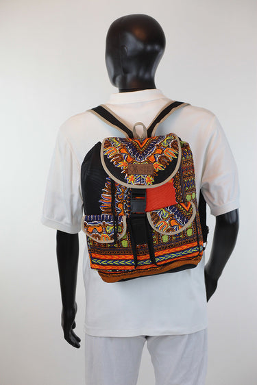 African Print Back Pack-Dashiki Print - Africas Closet