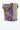 African Print Shopper Bag - Brown/Purple Floral Print - Africas Closet