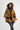 African Batik Boho Cape - Brown/Gold/Tie Dye - Africas Closet