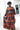 African Print Maxi Dress - Blue/Orange Geometric Print - Africas Closet