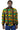 African Bomber Jacket - Green Orange Brown Curves Print - Africas Closet
