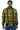 African Bomber Jacket - Green Orange Brown Curves Print - Africas Closet