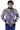 African Bomber Jacket - Blue/White Geometric print - Africas Closet
