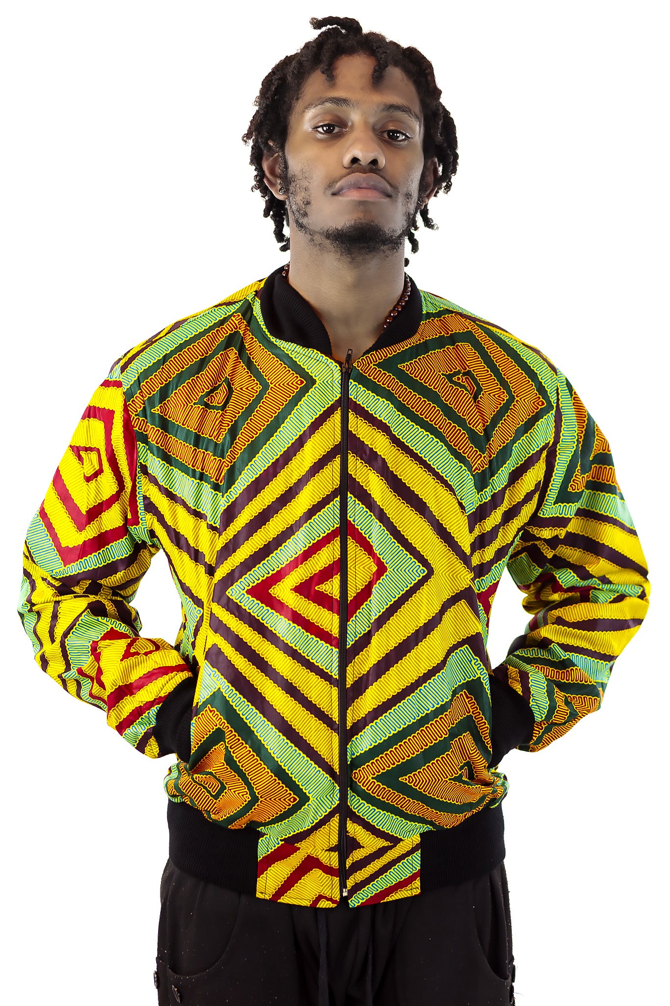 African print hotsell bomber jacket mens