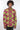 African Print Mens Shirt Button-Up Triangle Shirt Pink and Yellow - Africas Closet