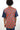 African Print Mens Shirt-Red/Navy Blue Geometric Print - Africas Closet