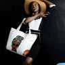 Queen Tote Bag -White - Africas Closet