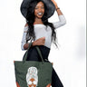 Queen Tote Bag - Jungle Green - Africas Closet