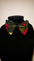 African Clip on Bow Tie-Gold/Red - Africas Closet