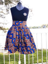 African Print Midi Flare Skirt - Africas Closet