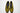 African Print /Ankara Flat Shoes (with laces) - Yellow and Brown Geometric Print. - Africas Closet