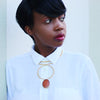 African Custom Brass Statement Necklace - Teo - Africas Closet