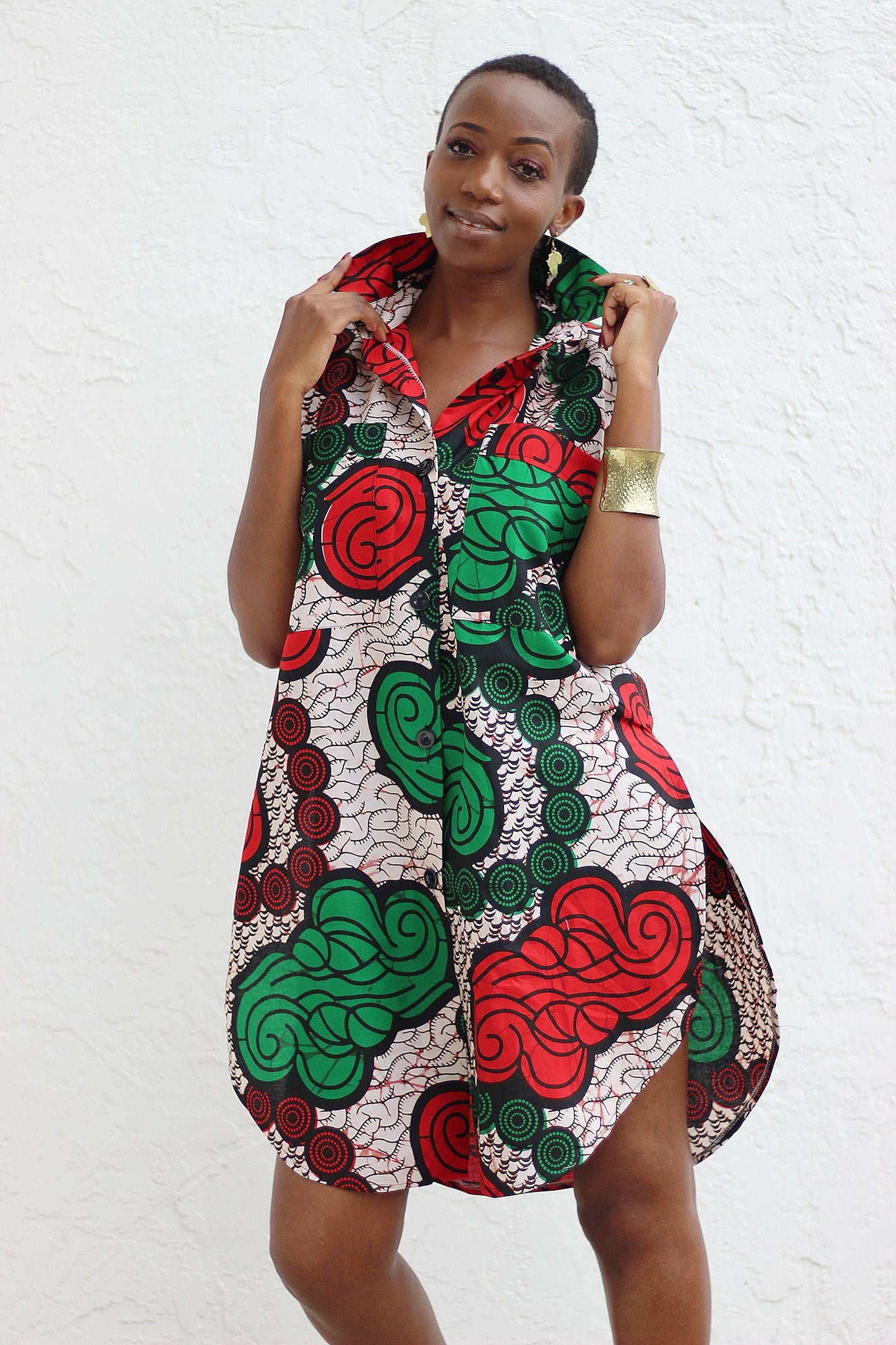 African Print /Ankara/Kitenge Short Sleeve Crop Top – Africas Closet