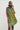 African Print /Ankara /Kitenge Zao Dress Top - Green/Black/Mustard Yellow Animal Print Print - Africas Closet