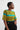 African Print/Kitenge/Ankara Shortsleeved Crop Top - Yellow /Turqoise/Black African Print - Africas Closet