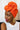 Orange  African Cotton Headwrap