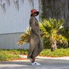 African Print Bucket Hat Unisex - Red/ Orange/Black & White Tribal Print