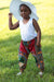African Kids Dashiki Pants - Maroon - Africas Closet