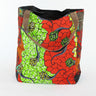 African Print Shopper Bag-Red/Green - Africas Closet