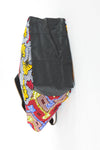 African Print Shopper Bag-White/Red - Africas Closet