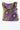 African Print Shopper Bag-Purple/Yellow/Brown Floral Print - Africas Closet