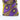 African Print Shopper Bag-Purple/Yellow/Brown Floral Print - Africas Closet