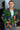 African Mens Blazer Jacket - Royal Blue/Green Floral print - Africas Closet