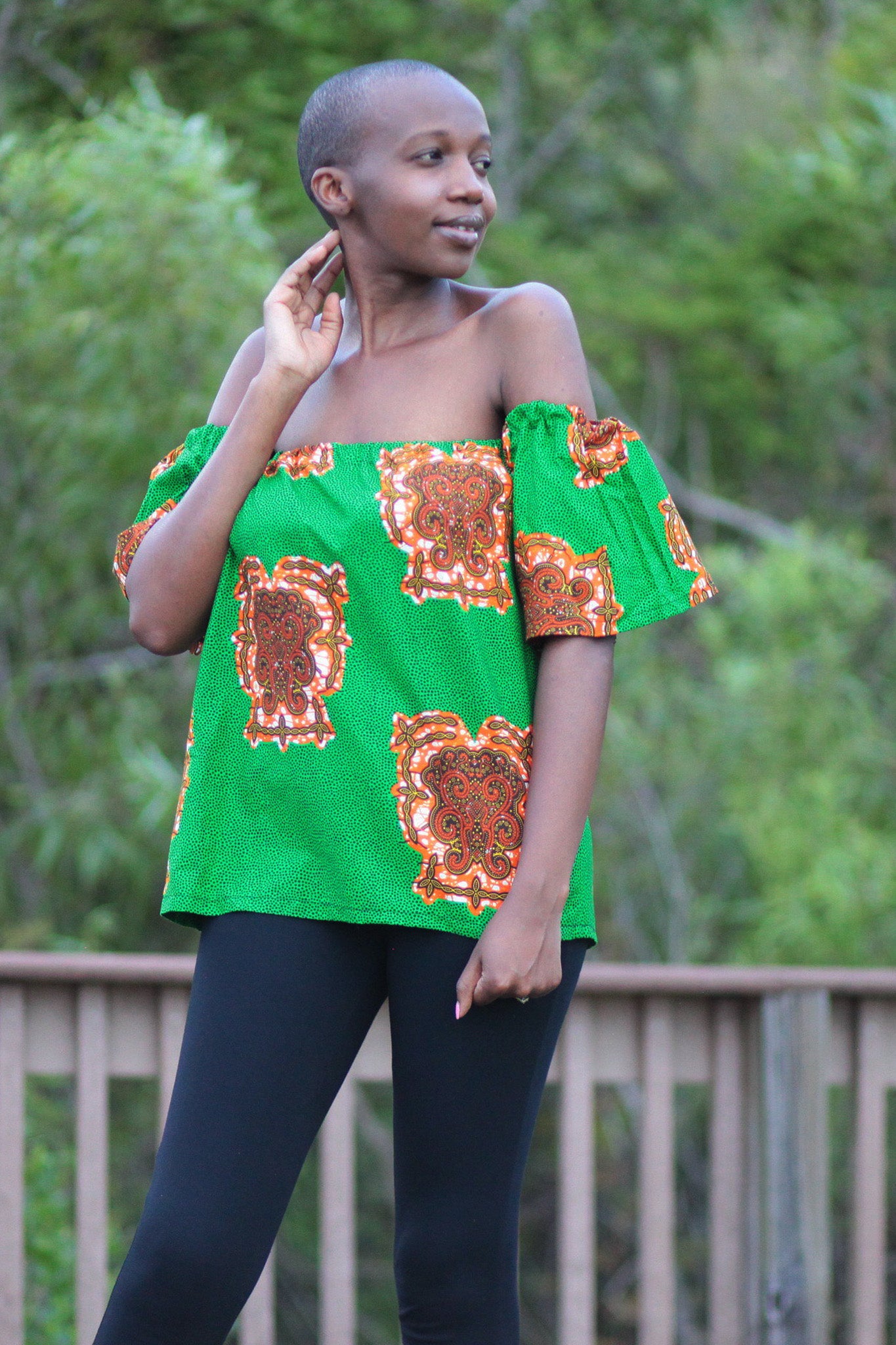 Off shoulder cape new arrivals top