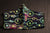 African Print Face Mask - Green/ Blue/Pink Tie Dye Print