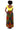 African Maxi Skirt - Red, Blue, Yellow Triangles Print - Africas Closet